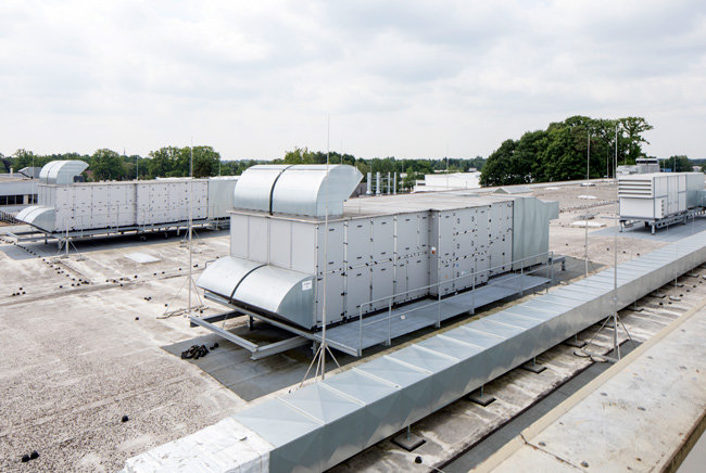RLT-Geräte auf dem Dach