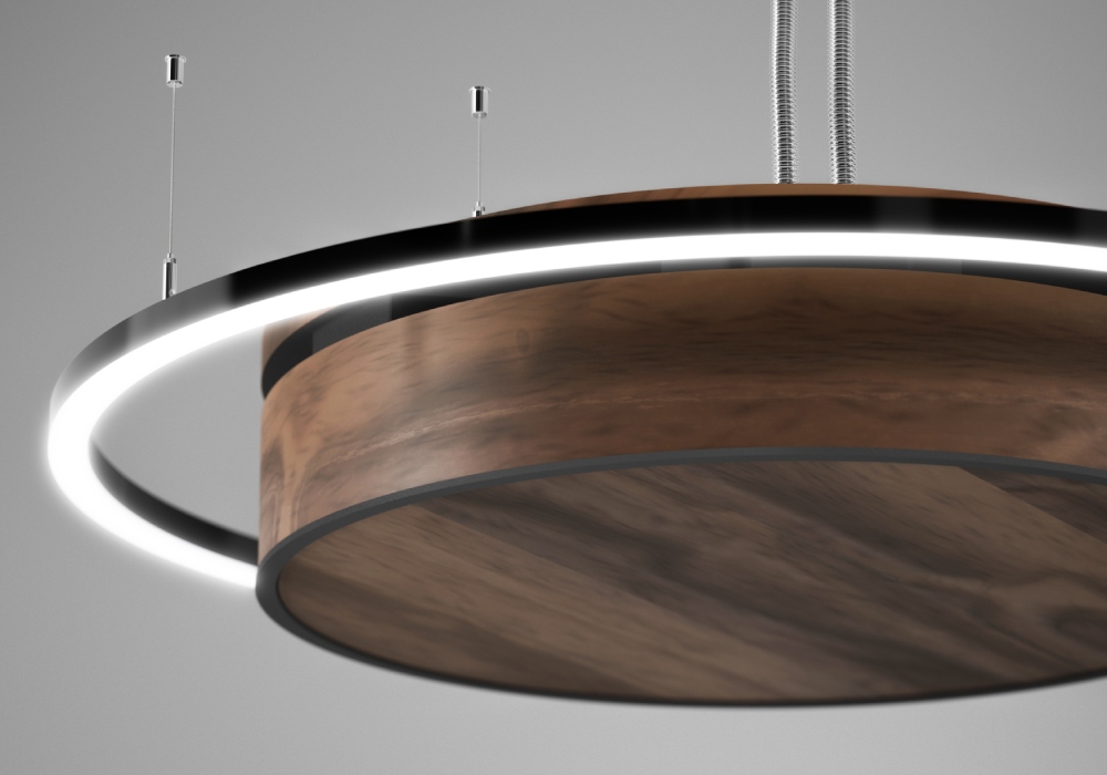 Fan Coil Kadius Einbau in Holzoptik