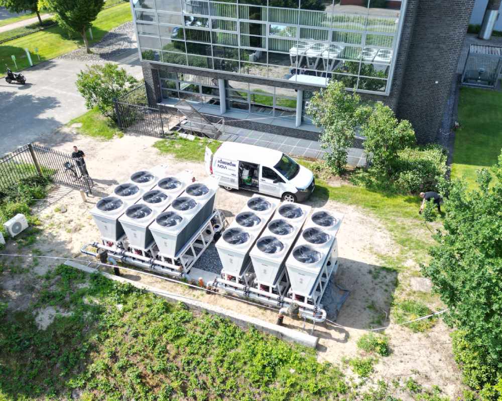 Kampmann Verwaltungsgebäude, Einbau der Kampmann Wärmepumpe KaClima M